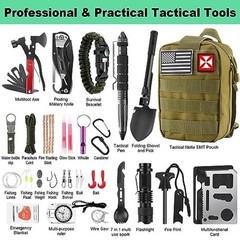 Emergency First Aid Survival Kit 256pcs Trauma Tools Molle Pouch Camping Hiking
