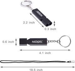 Emergency Whistles Lifeguard Safety Whistle with Lanyard and Keychain for Outdoo