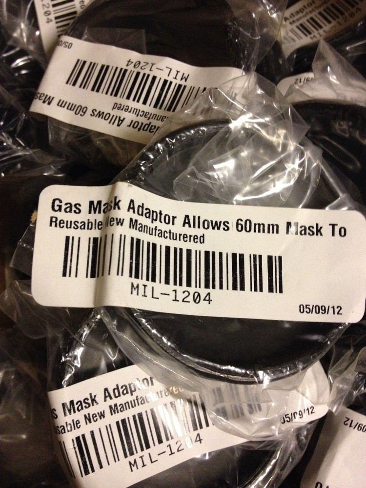 60mm Gas Mask Filter Adapter for Finnish,USA,Canadian,Nato mask fit 60mm to 40mm