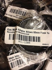 60mm Gas Mask Filter Adapter for Finnish,USA,Canadian,Nato mask fit 60mm to 40mm