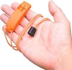 2X Survival Whistle and 2X Signal Mirror – Outdoor Survival Kit Rescue Flash