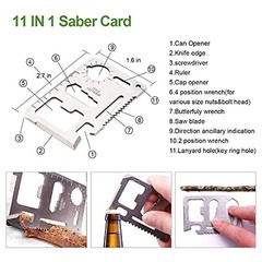 Emergency Survival Kit, 12 in 1 Outdoor Survival Gear Lifesaving Tools