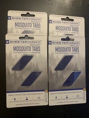 Lot of 4 Skeeter Hawk Mosquito Replacement Tabs 2 PK for Wristband and Carabiner