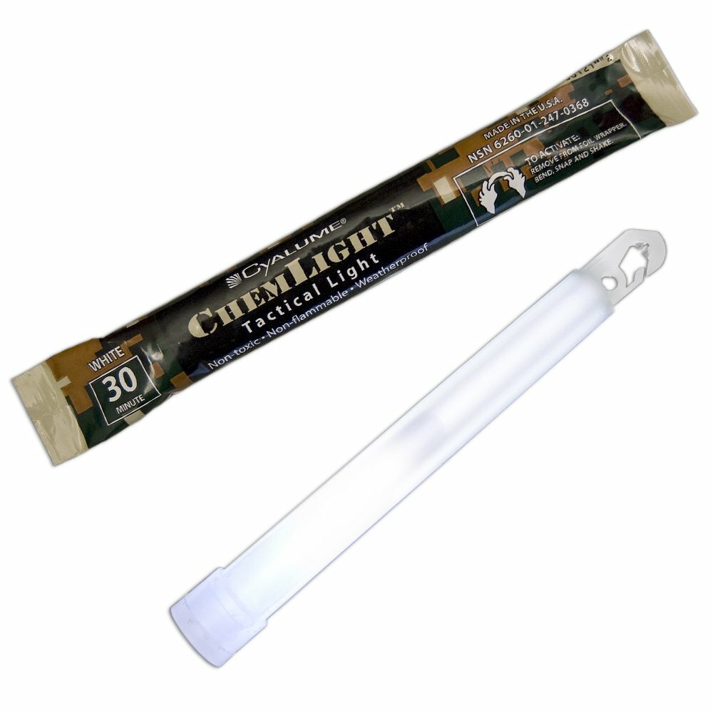 Lot OF 8 Cyalume White Military 6″ High Intensity Light Sticks Prepper EXP 2023