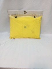 NEW 2-Piece Rainsuit With Hood Lightweight Polyester Yellow – Size L/XL