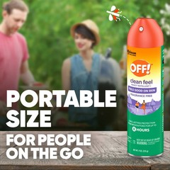 OFF Clean Feel Backyard Picaridin Mosquito Repellent Long-lasting 9 oz 4pk