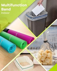 Large Rubber 6 pcs long, 6pcs (black,gray,white,blue,greeness,yellow)