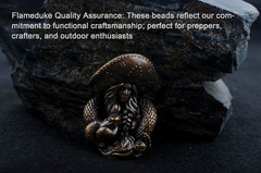 Paracord Beads with Hole for Crafting Survival Knife Lanyard Keychains, Zipper,