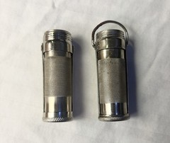 Lot Of 2 Waterproof Aluminum Match Case Prepper Survival Camping Fishing Hiking
