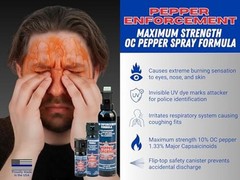 Splatter Stream Pepper Spray for Self Defense, 4 Stream Pepper Spray & Holster