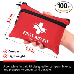 Protect Life Survival First Aid Kit 100 Piece Set, 100 Pieces (First Kit)
