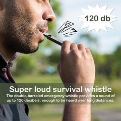 hoeslaw 120 dB Emergency Whistles for Teachers, Self Defense One Size, Green