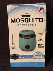 Thermacell Mosquito Repellent E-Series Rechargeable w/ 12 Hour Refill-FAST Ship!