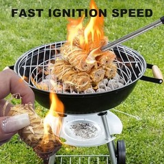 110 Pcs Natural Fire Starters for Fireplace, BBQ, Pizza Oven, Fire Pit & Grill