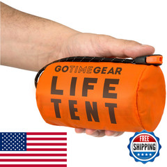 Go Time Gear Mylar Survival Gear Emergency Tent – Heat Reflective Ultralight
