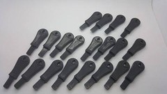 20 Rod Striker/Scraper Blade Firesteel Ferro Flint Ferrocerium EDC BOB Black