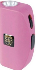 5 STAR Rating 3″ SMALLEST Stun Gun 911 Pink 18 MV Recharge LED Flashlight Safe