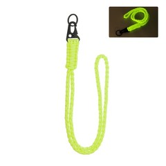 Paracord Lanyard, 550 Heavy Duty Keychain Necklace Lanyard (Luminous Yellow)