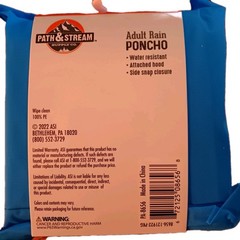 Adult Rain Ponchos With Attached Hood