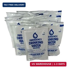 Datrex Emergency Water Packet 4.227 oz – 3 Day/72 Hour Supply (18 Packs) , White