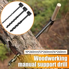 Carbon Steel Manual Auger Manual Survival Drill Center Drill Outdoor Hand Drill