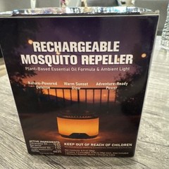 Mosquito Repellent Outdoor Patio, Rechargeable Mosquito Repeller with Plant-Base