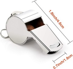 Emergency Ready Metal Whistles with Soft Lanyard – Ideal for Coaches & More