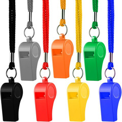 Whistle, Sports Whistles with Lanyard, Loud Crisp Sound Whistle Bulk Ideal for C