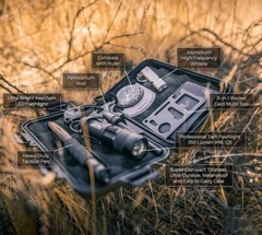 9 in 1 Solo Backpacking Survival Kit Compact EDC Outdoor Camping Emergency Gear
