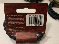 Lot of 12, Large Survival Bracelet, Military Grade Paracord, 7 Ft of Rope