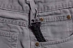 Tactical Lanyard Keychain Paracord Survival Kit Rock Climbing Carabiner Alloy