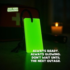 Glow in Dark Emergency Light Reusable Camping Survival Gear EDC