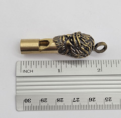 Dragon Elephant Whistles Pendant Emergency Survival Whistle Vintage Brass M1