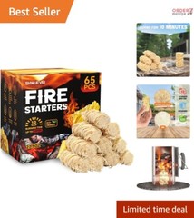 Natural Hand-Woven Fire Starters – Reliable for Indoor and Outdoor Fires