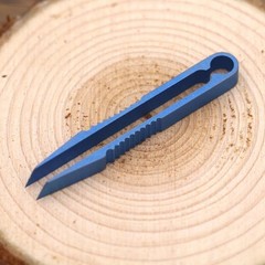 EDC Titanium Alloy Pocket Tweezers Outdoor Travel Home Clamp Holder Gear Tool [