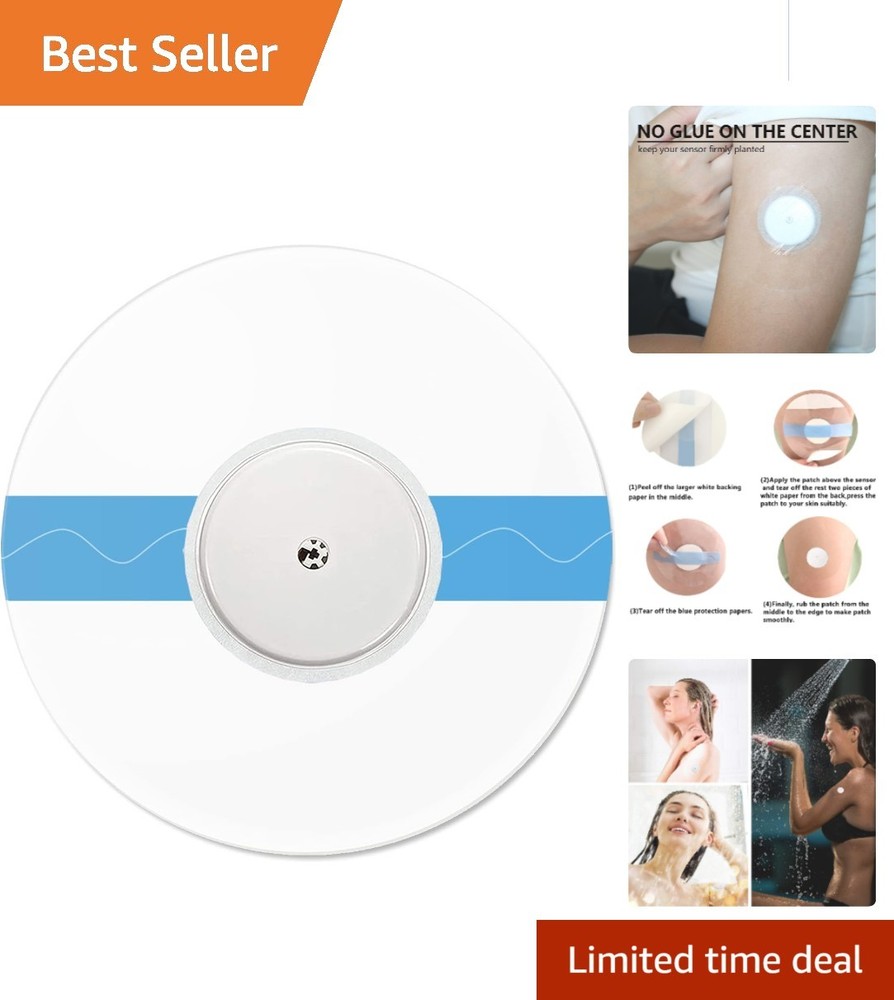 Long-Lasting Waterproof Sensor Adhesive Patches for Libre Sensors – 55 Pack
