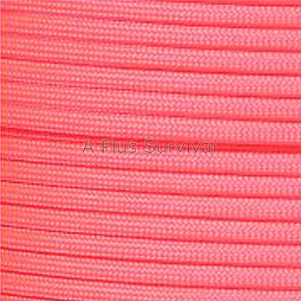 Salmon Paracord 100 Foot 550 lb Bracelet Camping Survival Kit Rope Cord