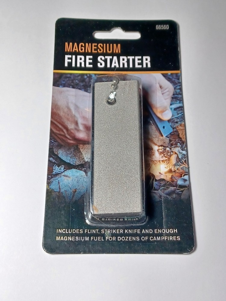 Fire Starter and Stainless Steel Dog Tag Chain Set(24″ & 4.5″) FREE SHIPPING