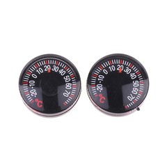 1Pc -20~70°C 27MM Round Square High Accuracy Wall Greenhouse Temperature Meter