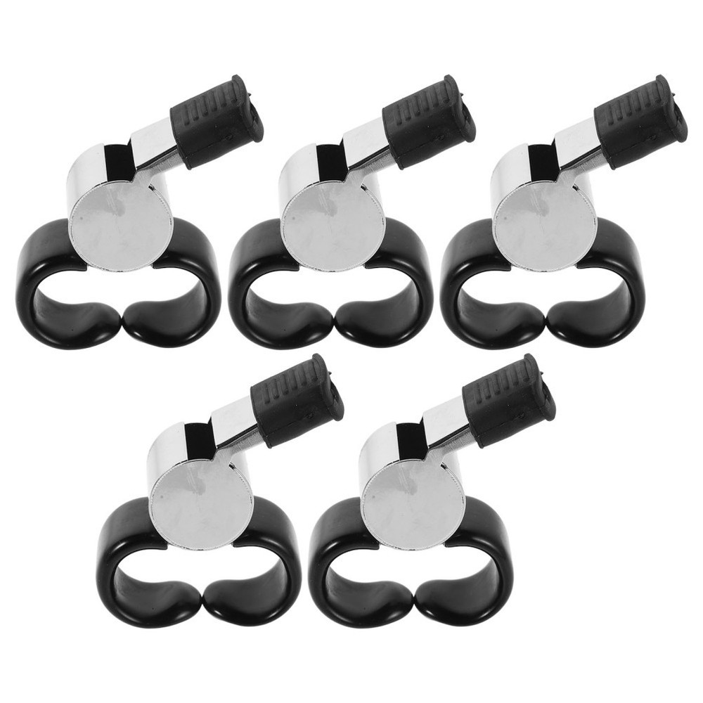 5Pcs Metal Finger Whistles for Referees Loud Durable Sports Training Whistles