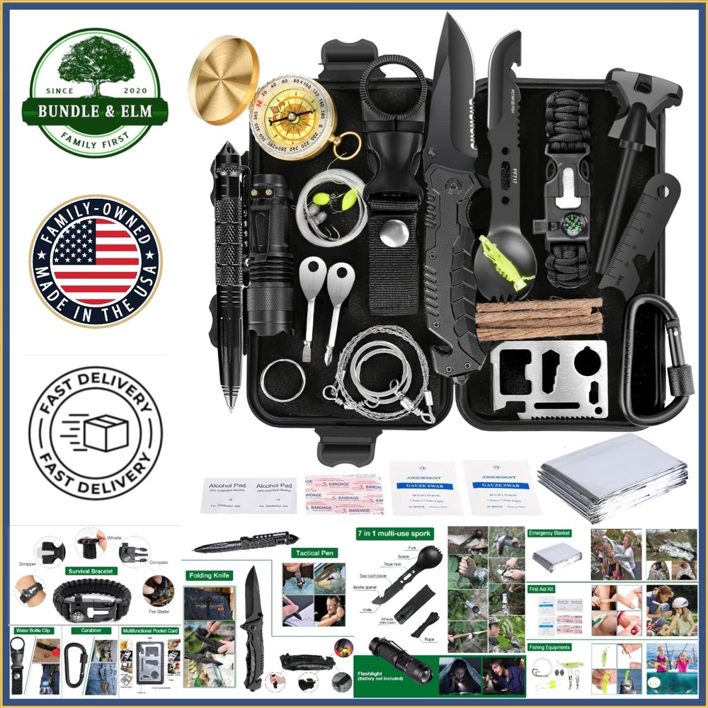 Versatile Survival Kit with Life Saving Tools for Adventurers and Travelers
