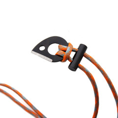 Survival Red Tinder Paracord Necklace with Firestarter Ferrocerium (Bulk 3 Sets)