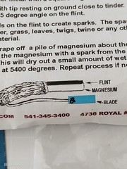 Mag Flint Firestarter Stag Handle Fire Starter