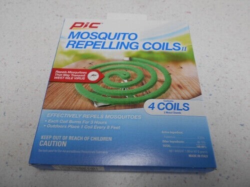 NEW 1 PIC Citronella Repelling Coils (4 COILS & 2 METAL STANDS) FREE SHIPPING