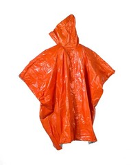 Emergency Poncho Single Sided Aluminium Coated Protects Against Cold Wet Wind Heat