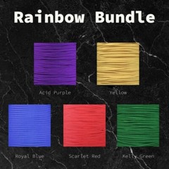 325 Paracord Classic Neon Camo Blue Brown Rainbow Colorful 10 ft Hanks Set of 5!