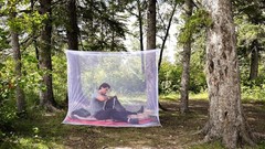 Lightweight 78″ Rectangular Mosquito Net – Insect Barrier for Camping & Travel