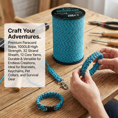 Paracord 1000Lb | 1000 250 100 50Ft Paracord
