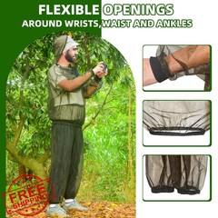 gumkeg Mosquito Suit XL Pants Jacket Hooded Body Net