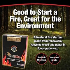 TRULite 20 Natural Fire Starters – Hassle-Free Lighting for Home & Campsites